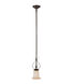 Georgian 1 Light 6 inch Black Pendant Ceiling Light
