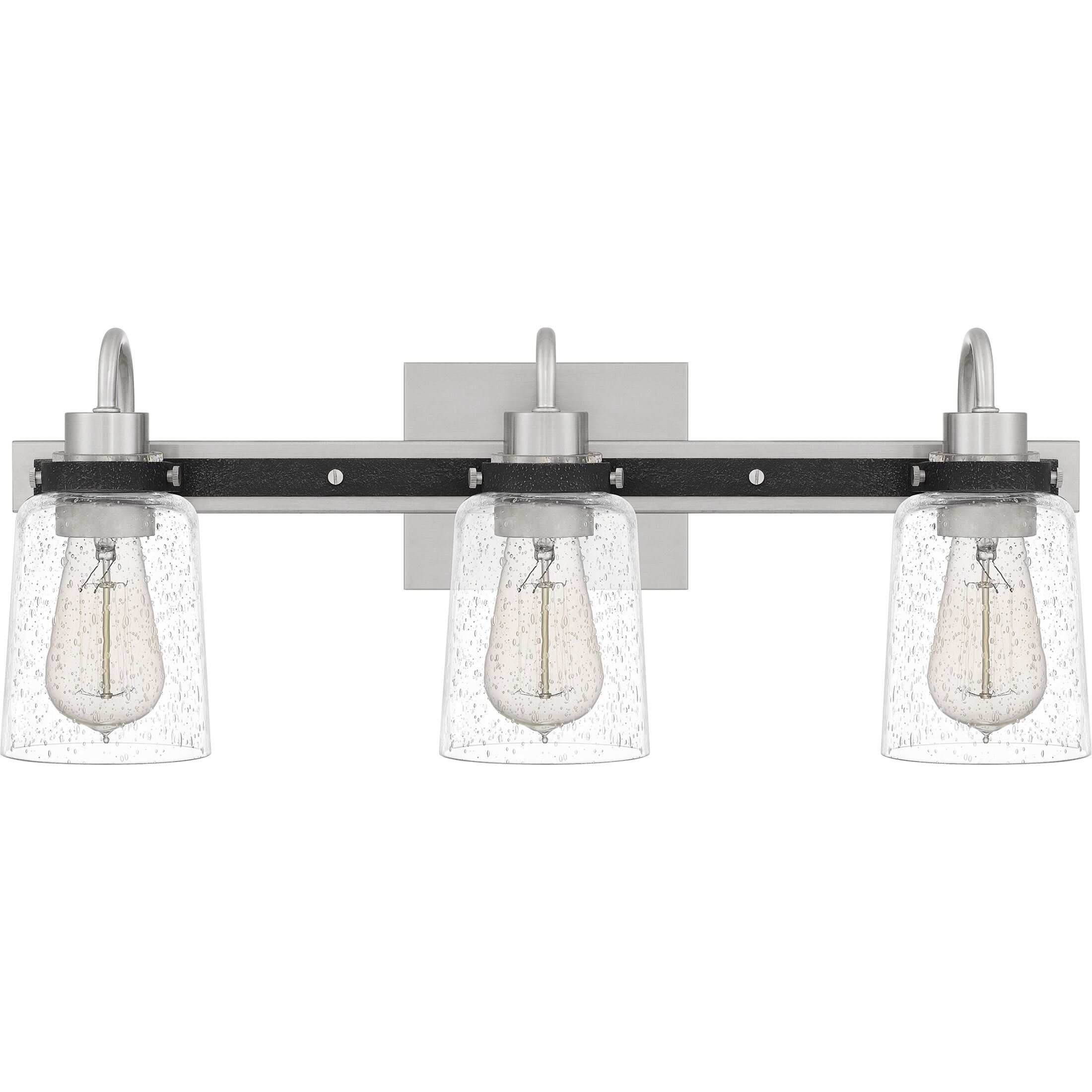 Axel 3 Light 22 inch Brushed Nickel Bath Light Wall Light, Large