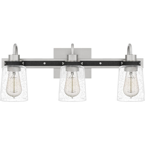 Axel 3 Light 22 inch Brushed Nickel Bath Light Wall Light, Large