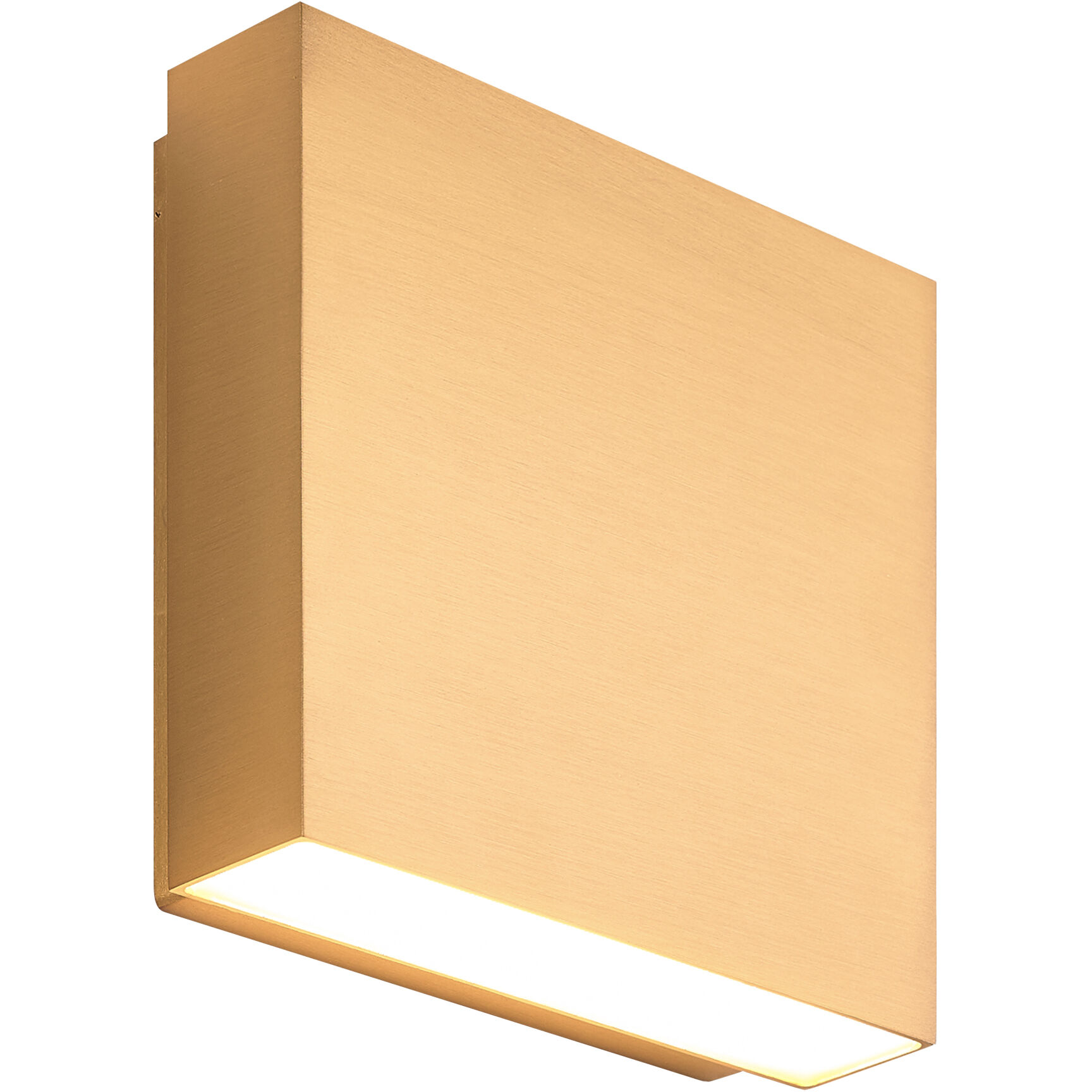 Weston LED 5.13 inch Aged Gold Brass Outdoor Wall Light