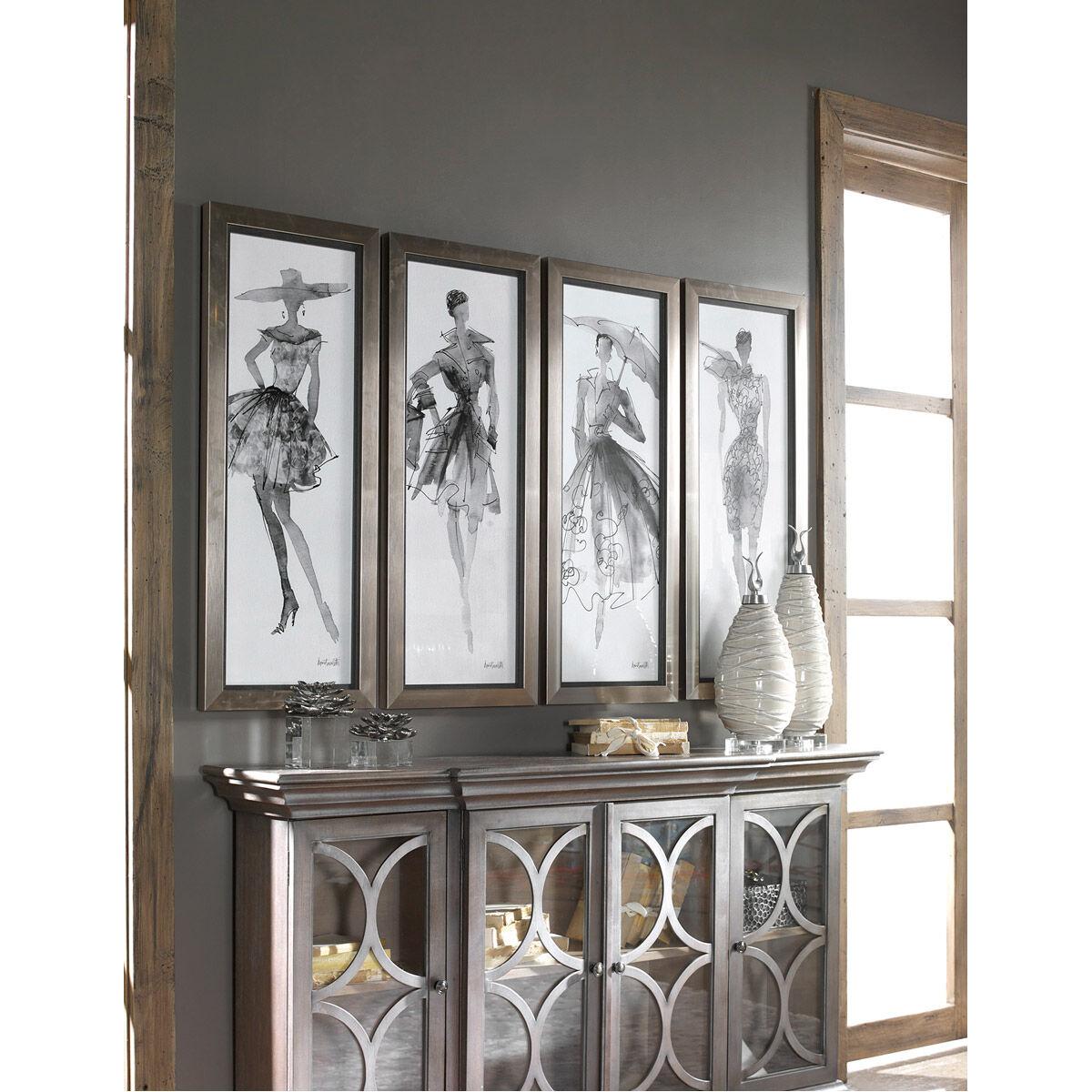 Fashion Sketchbook 40 X 16 inch Framed Prints