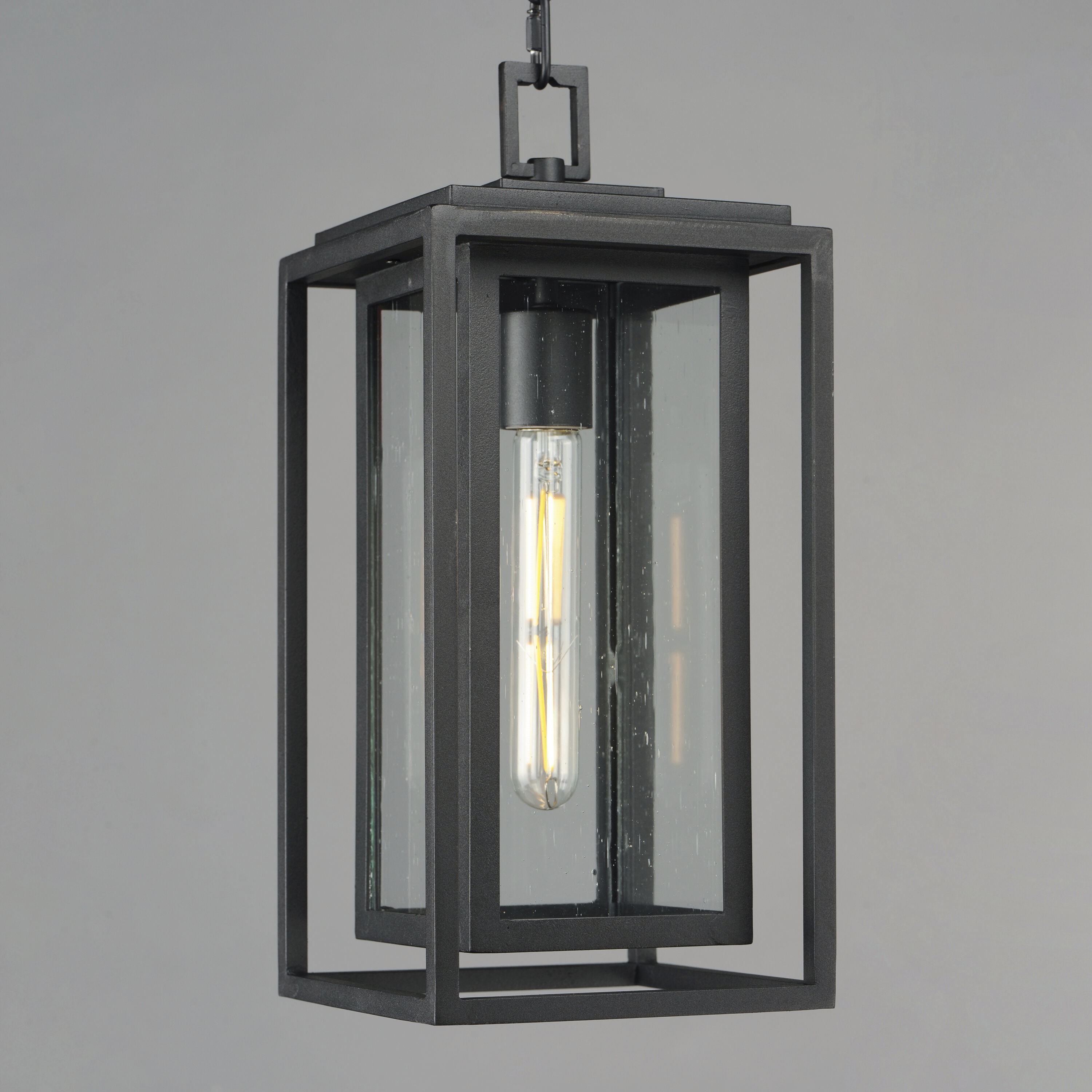 Cabana 1 Light 7 inch Black Outdoor Pendant