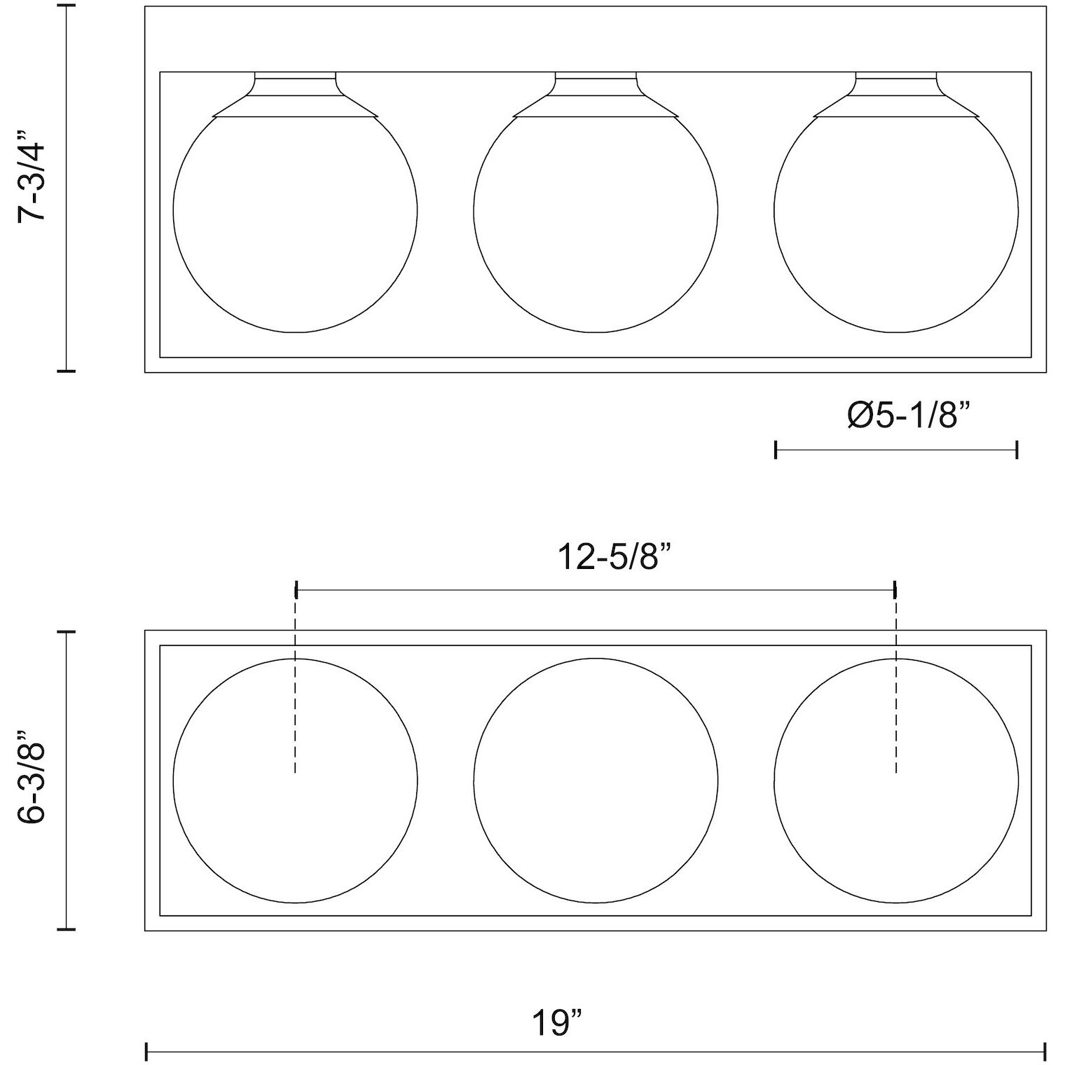 Amelia 3 Light 19 inch Aged Gold Bath Vanity Wall Light in Aged Brass