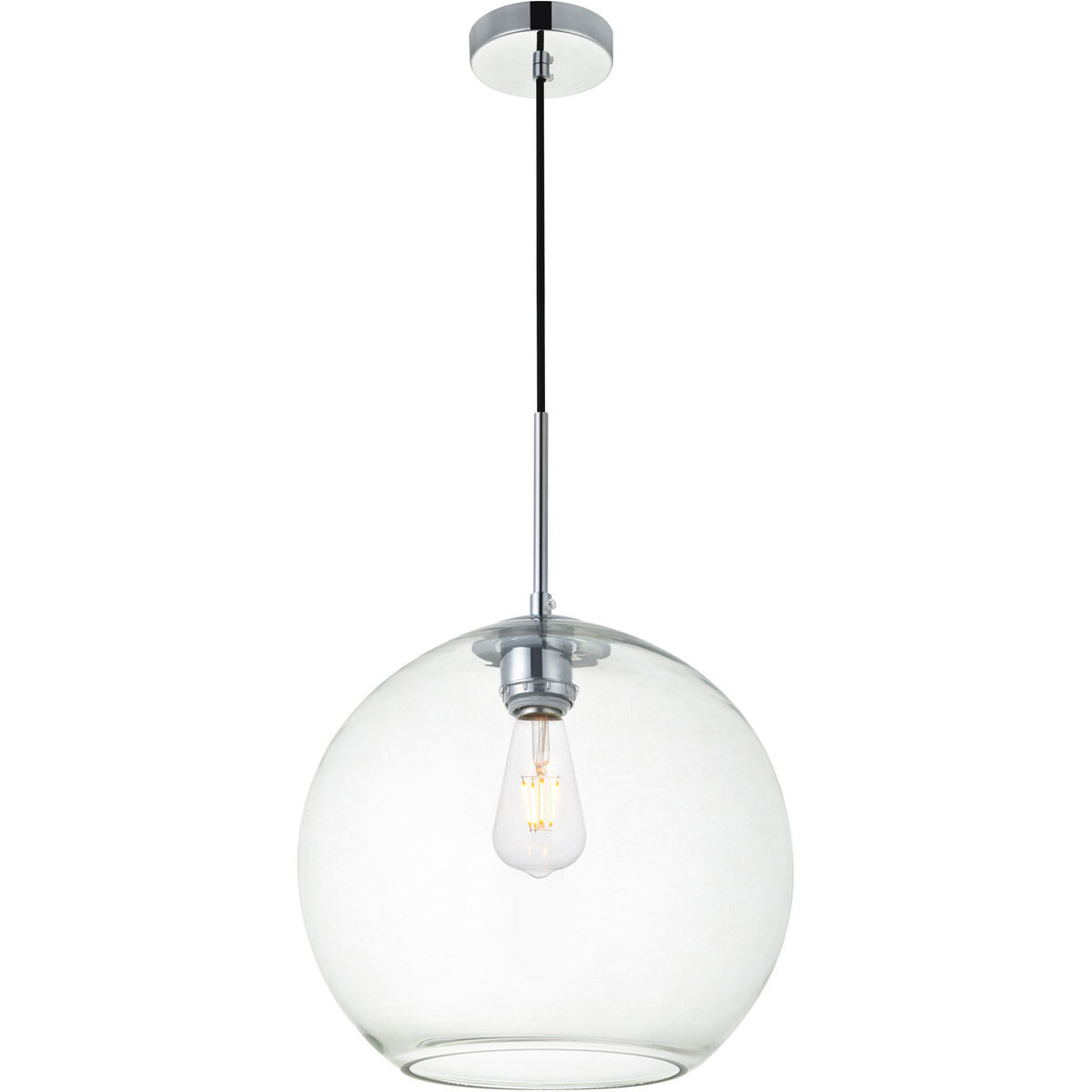 Baxter 1 Light 12 inch Chrome Pendant Ceiling Light