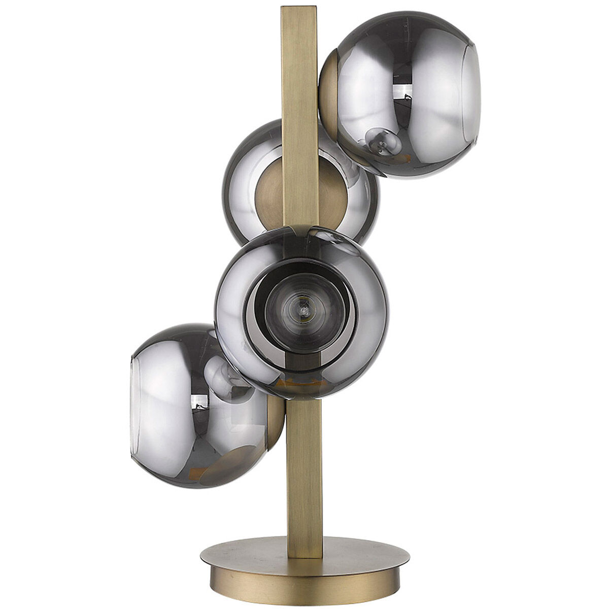 Lunette 24 inch 100.00 watt Aged Brass Table Lamp Portable Light