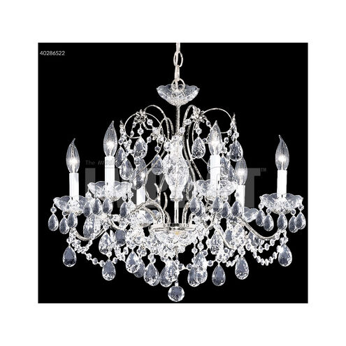 Regalia 6 Light 24 inch Silver Crystal Chandelier Ceiling Light