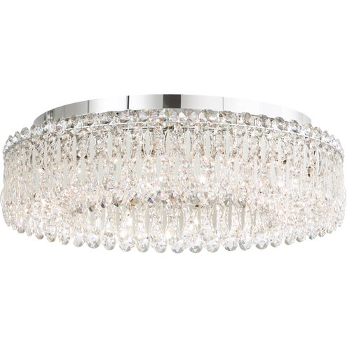 Sarella 12 Light 24 inch White Flush Mount Ceiling Light in Heritage