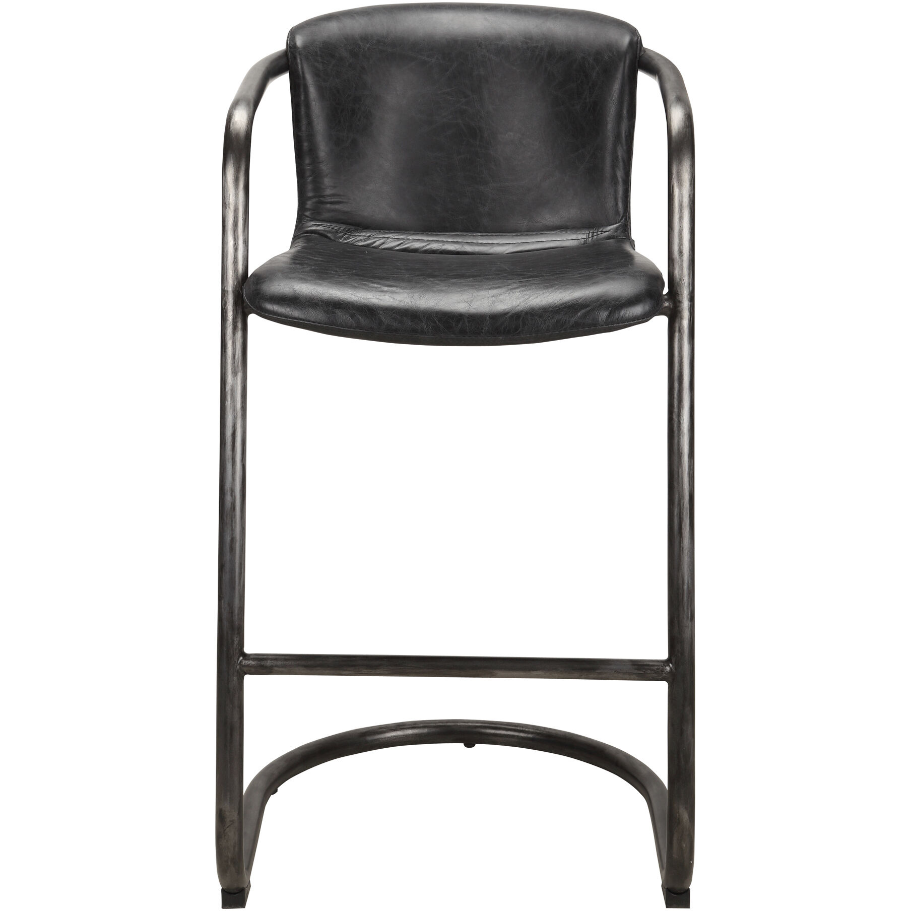 Freeman 40 inch Black Barstool, Set of 2