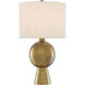 Rami 27 inch 150 watt Antique Brass Table Lamp Portable Light