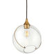 Lisa McDennon Skye 1 Light 10.75 inch Heritage Brass Indoor Pendant Ceiling Light