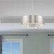 Madison 6 Light 24 inch Brushed Nickel Pendant Chandelier Ceiling Light