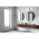 Retreat 1 Light 24 inch Matte Black Bath Vanity Wall Light in Opal, Medium