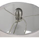 Signature 31.5 inch 150 watt Brushed Steel Table Lamp Portable Light