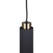 Cohen 1 Light 4.75 inch Black/Gold Pendant Ceiling Light in Black And Gold