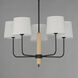 Bozeman 5 Light 28.75 inch Natural Wood Single-Tier Chandelier Ceiling Light