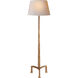 Chapman & Myers Strie 63 inch 150.00 watt Gilded Iron Floor Lamp Portable Light in Natural Paper