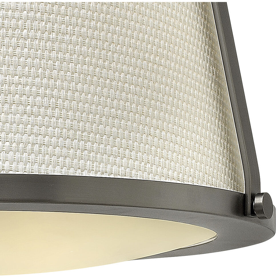 Charlotte 1 Light 16 inch Antique Nickel Indoor Semi-Flush Mount Ceiling Light