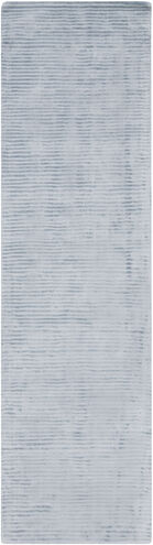 Graphite 96 X 30 inch Sky Blue Rug in 2.5 x 8, Runner