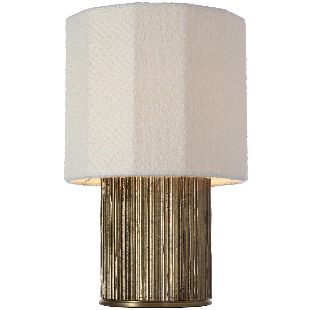 Anne-Marie Barton Fumar 17.5 inch 15.00 watt Ridged Tombac Table Lamp Portable Light