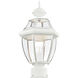 Monterey 1 Light 17 inch White Outdoor Post Top Lantern