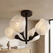 Adelyn 4 Light 22 inch Oil Rubbed Bronze Semi-Flush Mount Ceiling Light