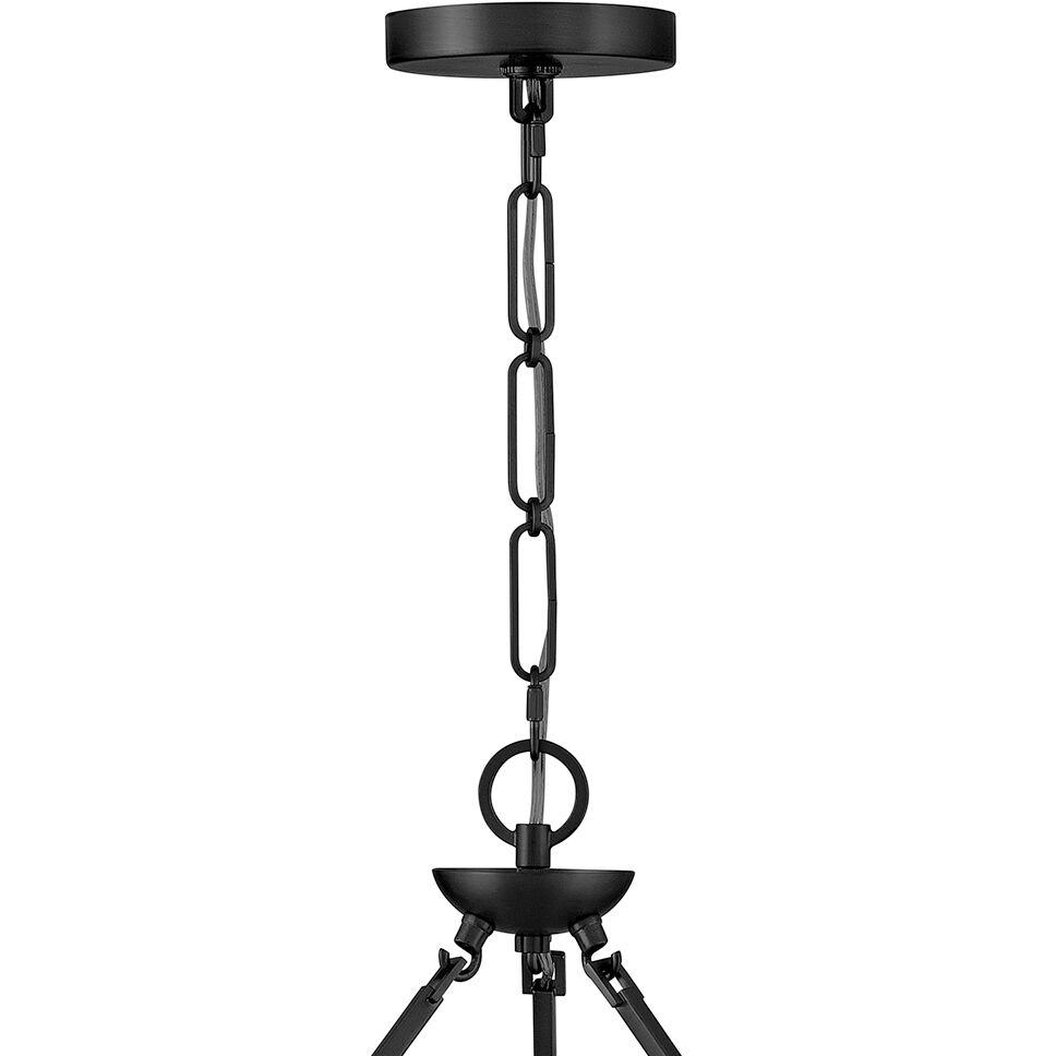 Copley 9 Light 27.75 inch Black Chandelier Ceiling Light