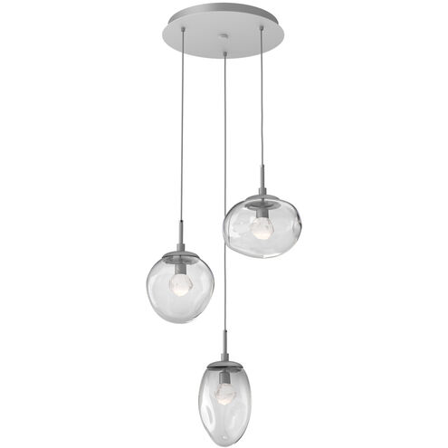 Cosmos LED LED 22.3 inch Classic Silver Chandelier Ceiling Light, Round Multi-Port