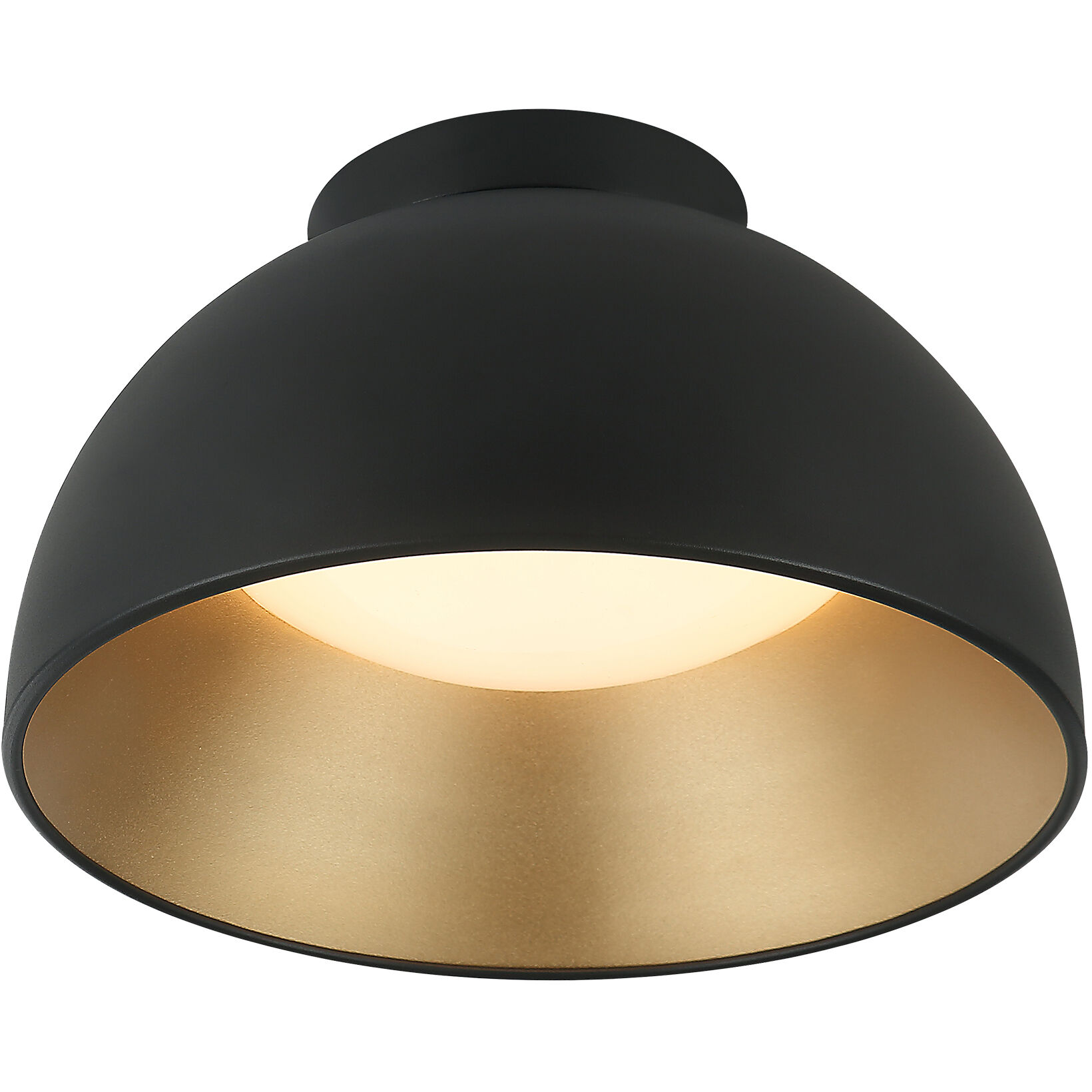 Zenith 1 Light 11.88 inch Matte Black Flush Mount Ceiling Light