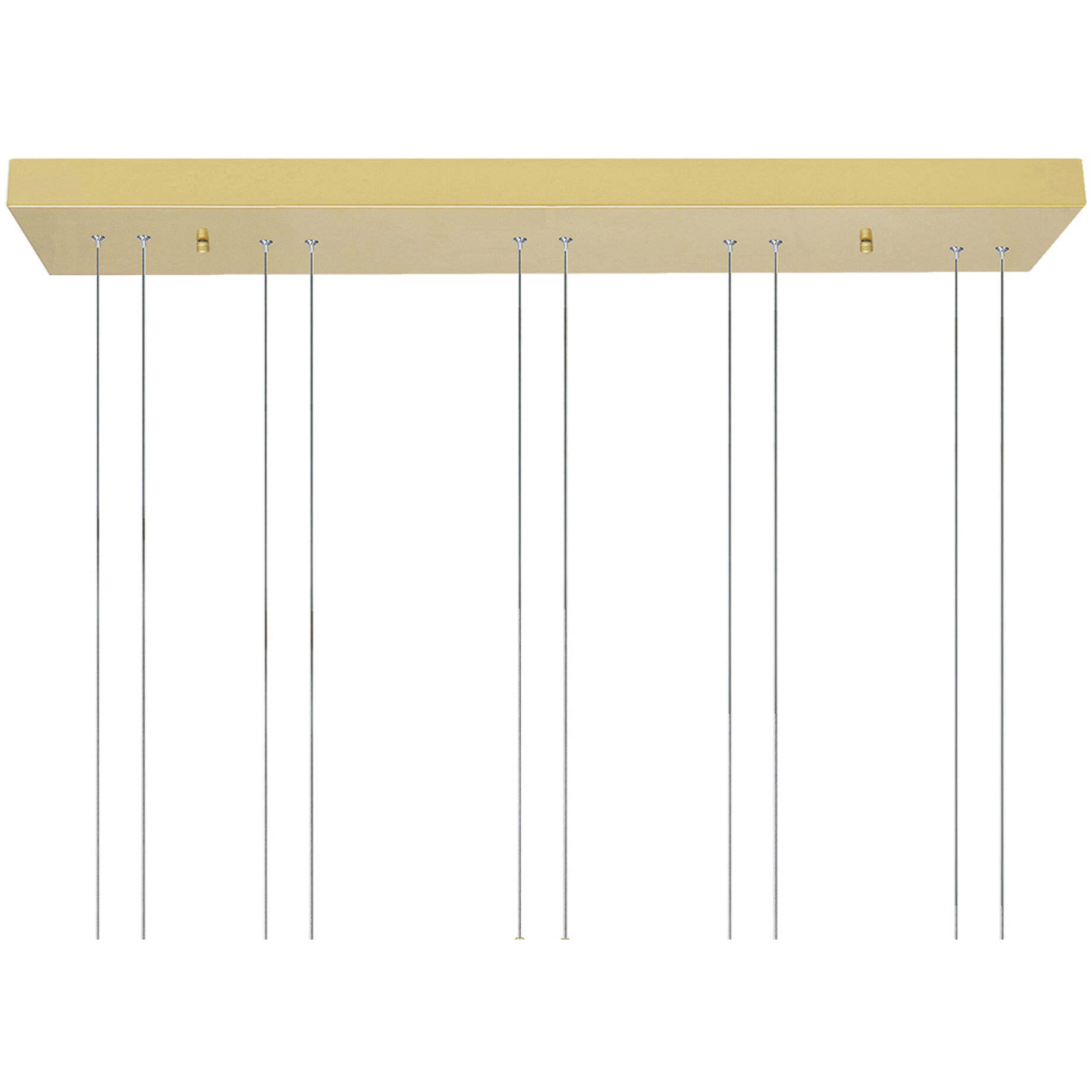 Hoops LED 8 inch Satin Gold Chandelier Ceiling Light