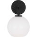 Orley 1 Light 6.25 inch Midnight Black Wall Bath Fixture Wall Light