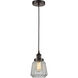 Edison Chatham 1 Light 7 inch Oil Rubbed Bronze Mini Pendant Ceiling Light