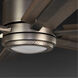 Huntington 60 inch Antique Nickel with Walnut/Driftwood Blades Ceiling Fan, Progress LED