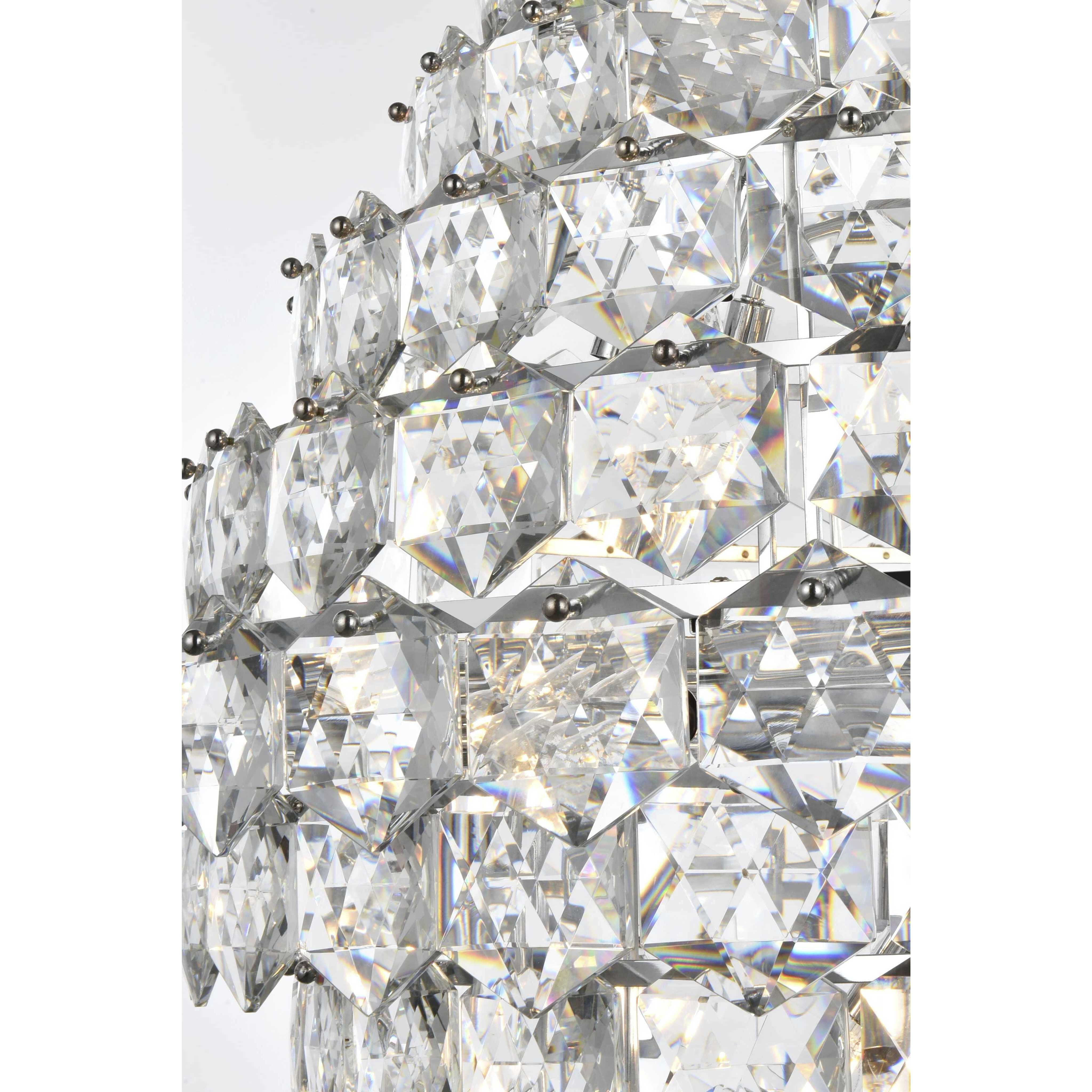 Adaline 38 Light 36 inch Chrome Chandelier Ceiling Light