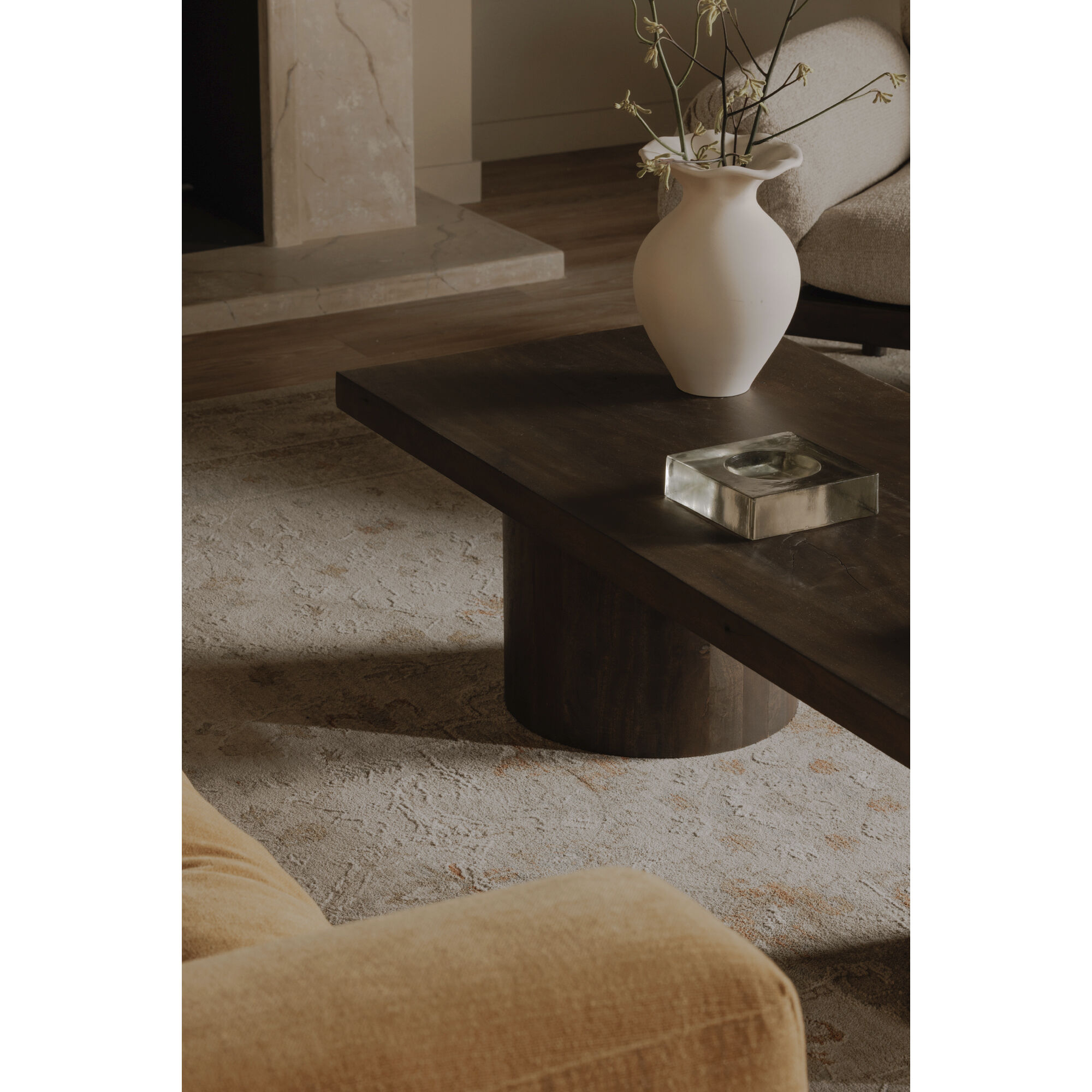Hadley 60 X 24 inch Dark Brown Coffee Table