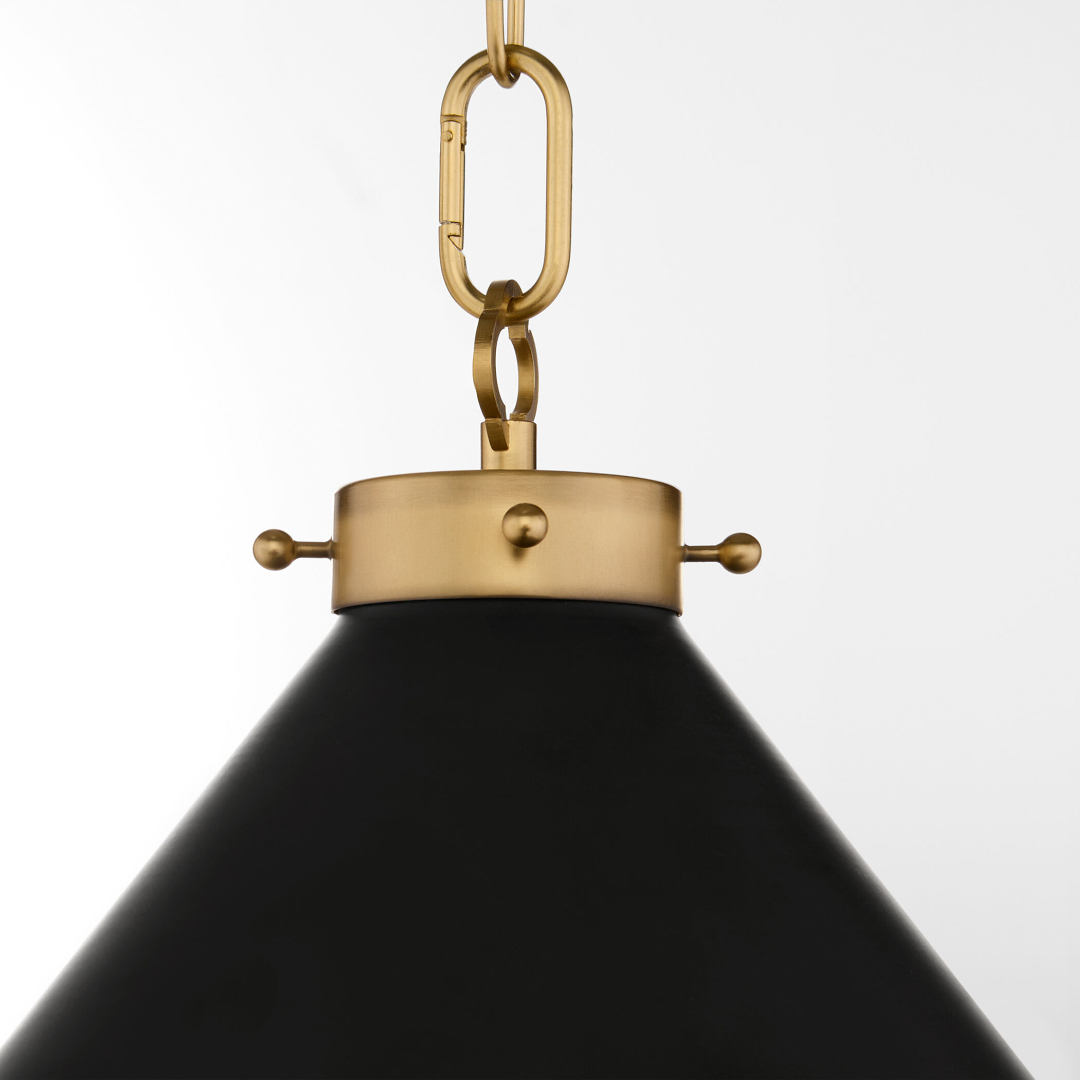 Bonnel 1 Light 20 inch Matte Black and Aged Brass Pendant Ceiling Light