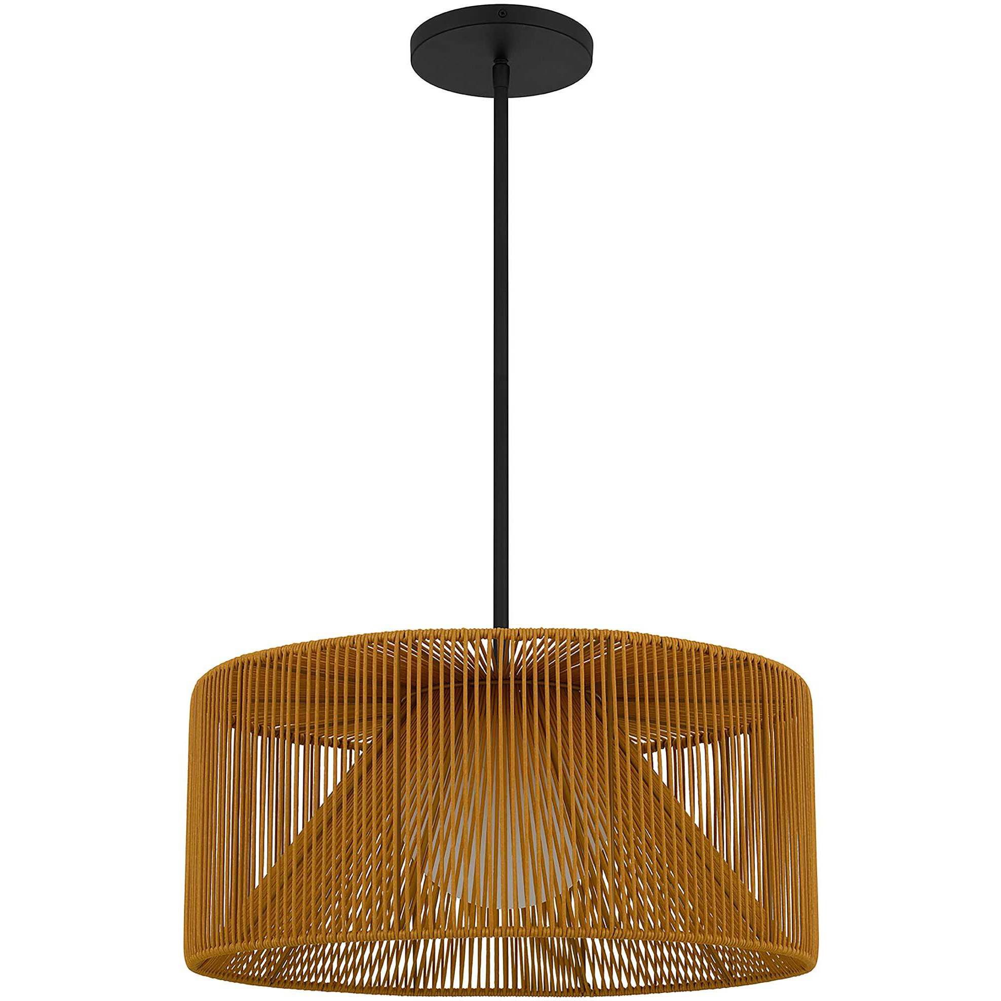 Key West LED 22 inch Sand Black Outdoor Pendant