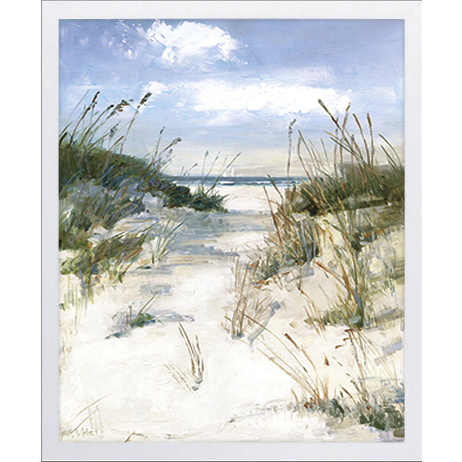 Waterside Green and Blue and Neutral Framed Art, Propac