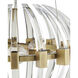 Coquette 3 Light 13.5 inch Antique Brass Chandelier Ceiling Light, Small