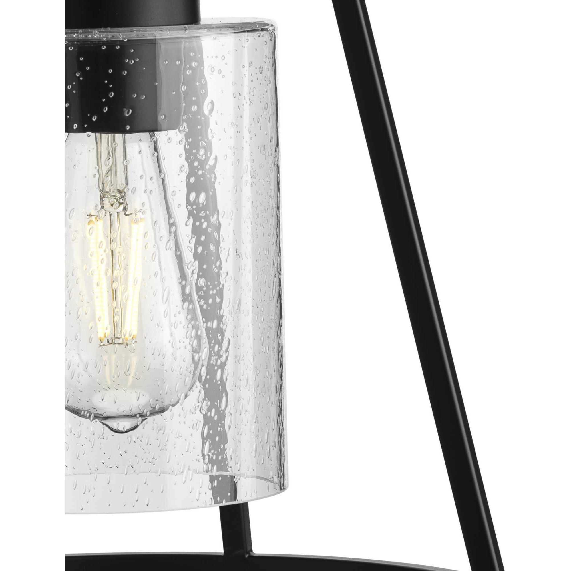 Laramie 1 Light 12 inch Matte Black Pendant Ceiling Light, Design Series