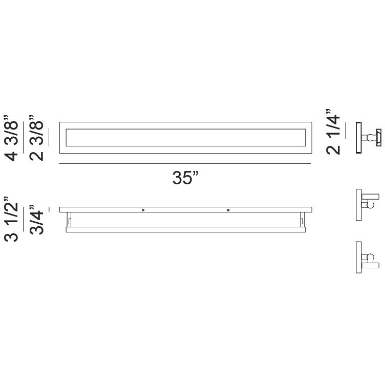 Baretta Wall Sconce Wall Light in Matte Black