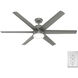Skysail 60 inch Matte Silver Outdoor Ceiling Fan