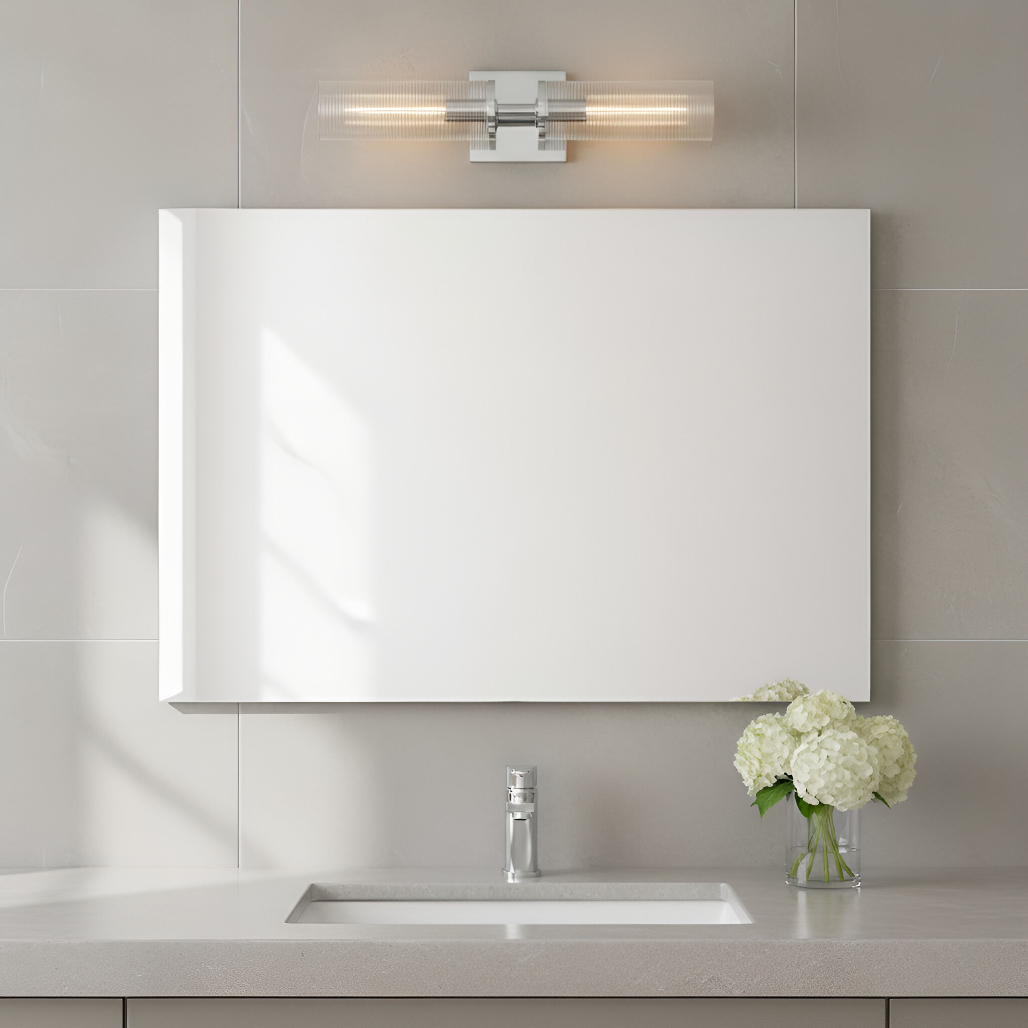 Drew & Jonathan Sarita 2 Light 21.13 inch Chrome Sconce Wall Light, Medium