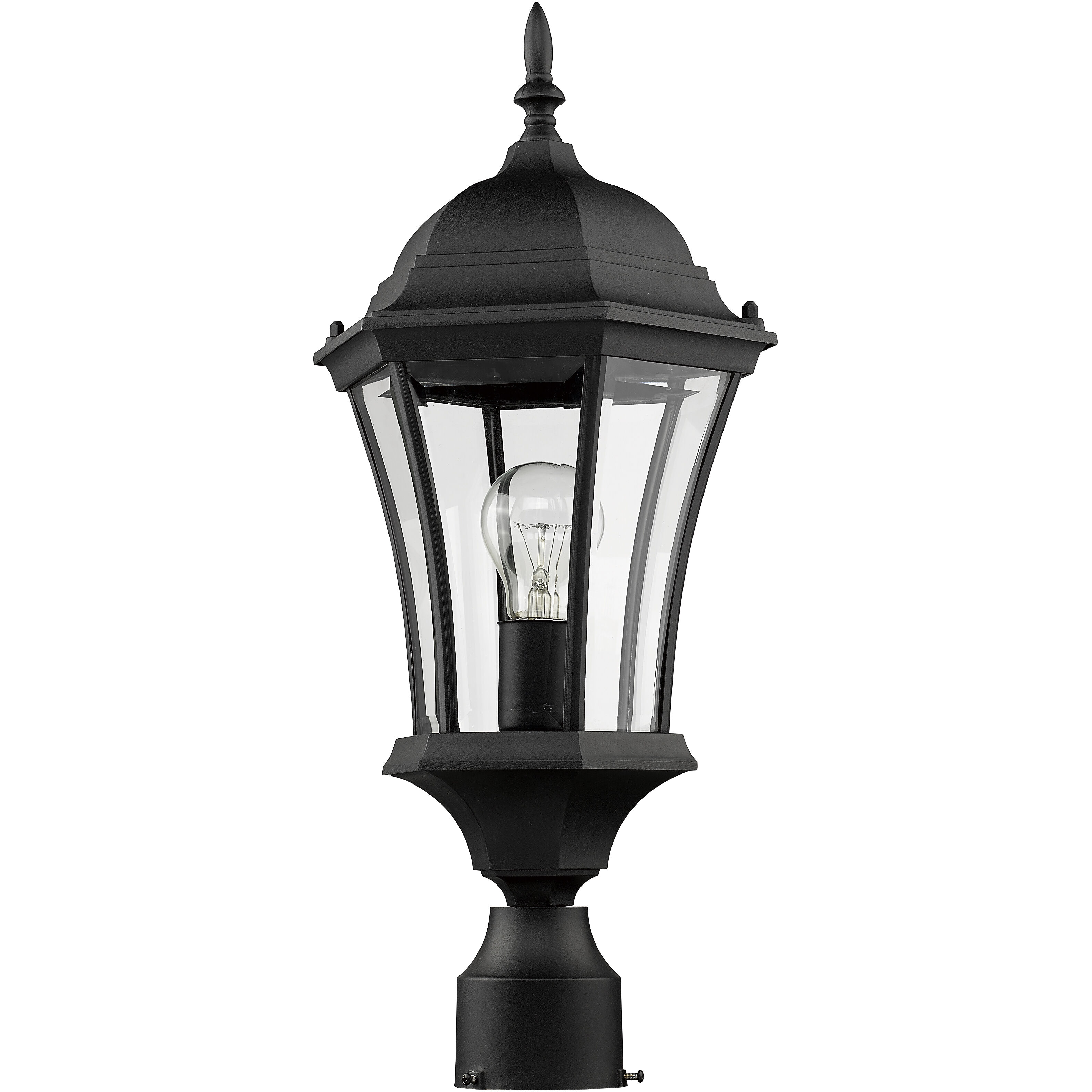 Wakefield 1 Light 22 inch Black Outdoor Post Mount Fixture