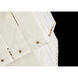 Simone LED 48 inch Burnished Gold Chandelier Ceiling Light in Alabaster, Linear & Oval