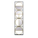 Catherine 47.2 X 12.2 inch Black/Gold Wall Mirror