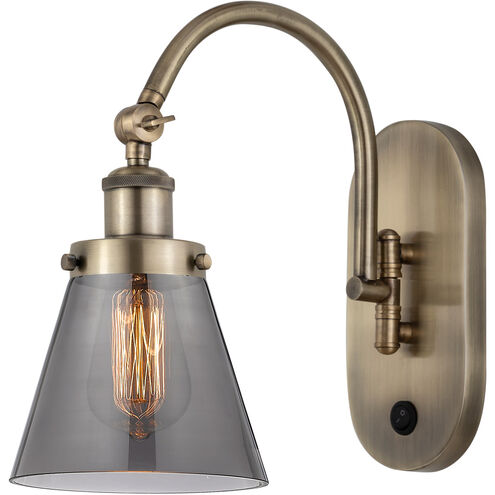 Franklin Restoration Cone 1 Light 6 inch Antique Brass Sconce Wall Light