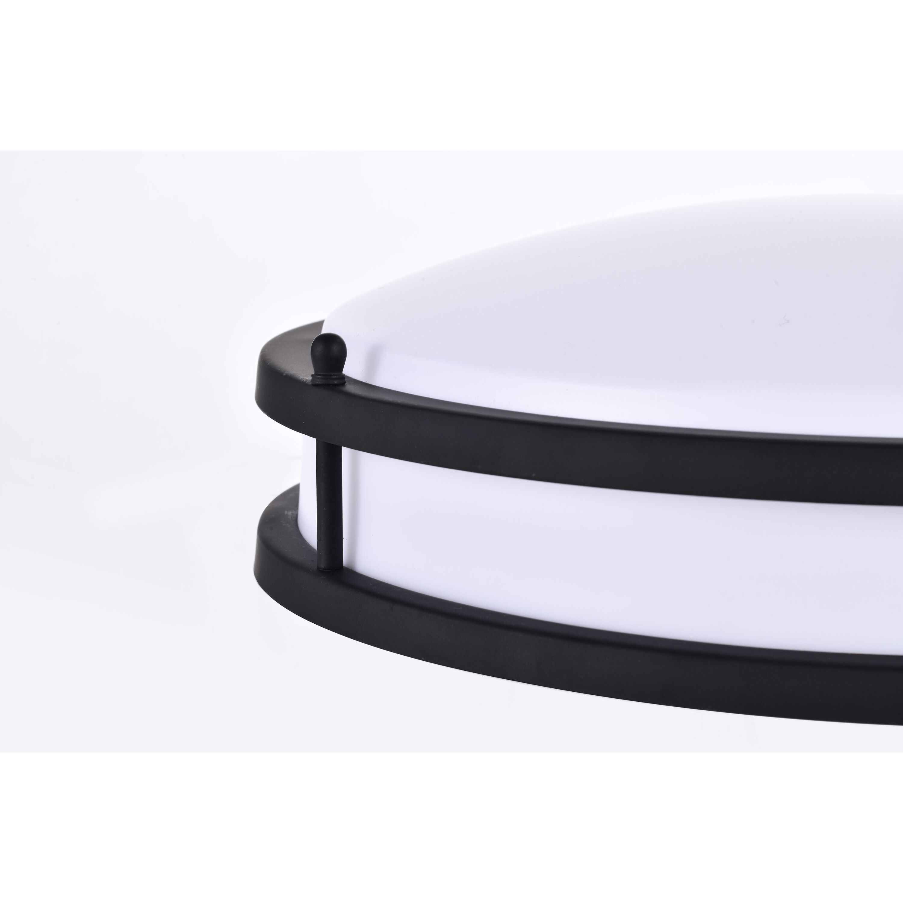 Glamour LED 13 inch Matte Black Flush Mount Ceiling Light