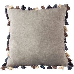 Connor 20 X 0.1 inch White with Blue and Gray Pillow, Cover Only