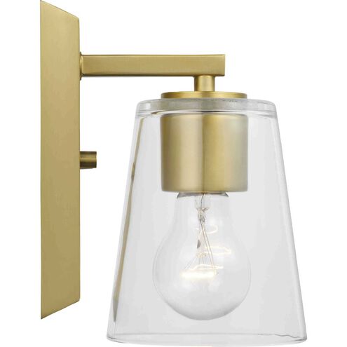 Vertex 1 Light 4.75 inch Brushed Gold Bath Light Wall Light