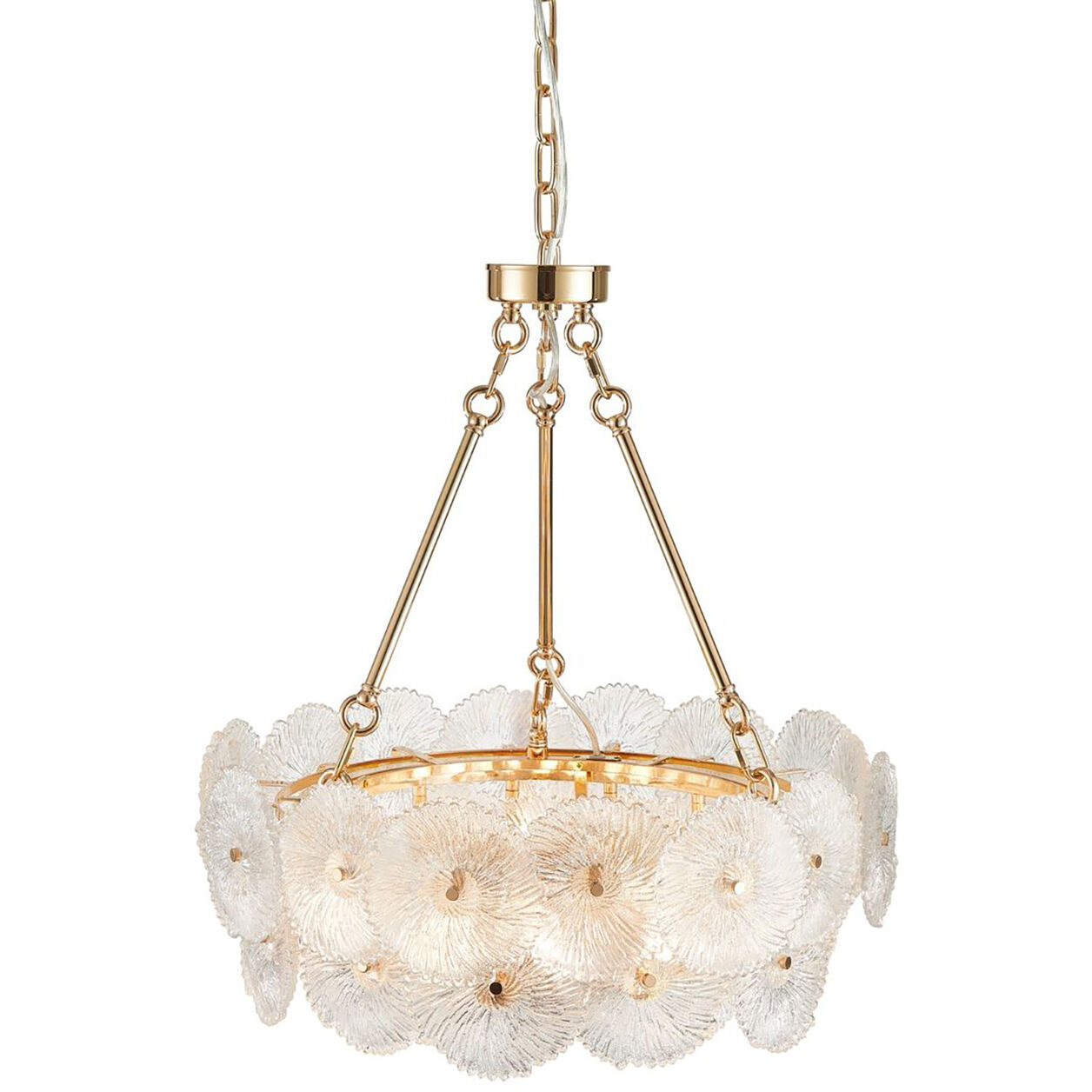 Bloom LED 23.5 inch Brass Chandelier Ceiling Light